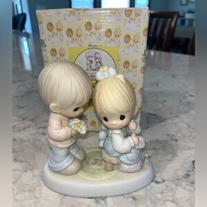 Precious Moments "My Love Blooms For You" 521728 Porcelain Figurine, Spring Love